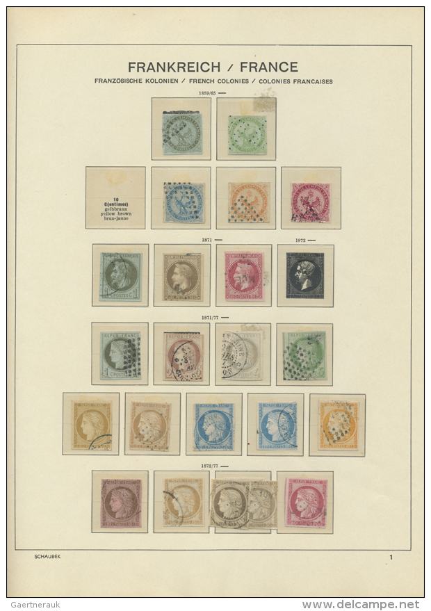 1859/1910 (ca.), Used Collection On Schaubek Pages, Main Value In The Imperforate Issues, 1859/1865 Eagle Issues... - Autres & Non Classés