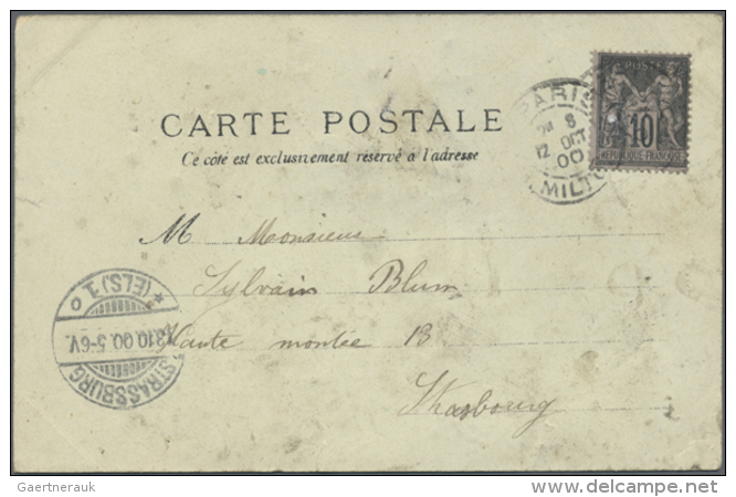 1898/1900 (ca.), &uuml;ber 100 Gelaufene Frankreich Postkarten Mit Einigen "Souvenir De...", "Weltausstellung... - Autres & Non Classés