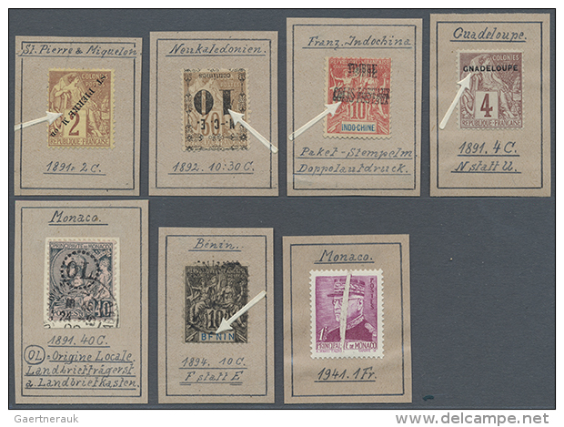 1870/1940 (ca.), France/colonies/area, Specialised Assortment Of 47 Stamps Showing... - Andere & Zonder Classificatie