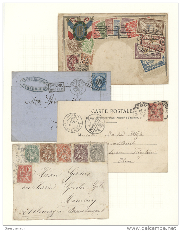 1833/1980 (ca.), Collection Of Apprx. 190 Covers/cards From Some Pre-philately/stampless Covers, With Many... - Autres & Non Classés