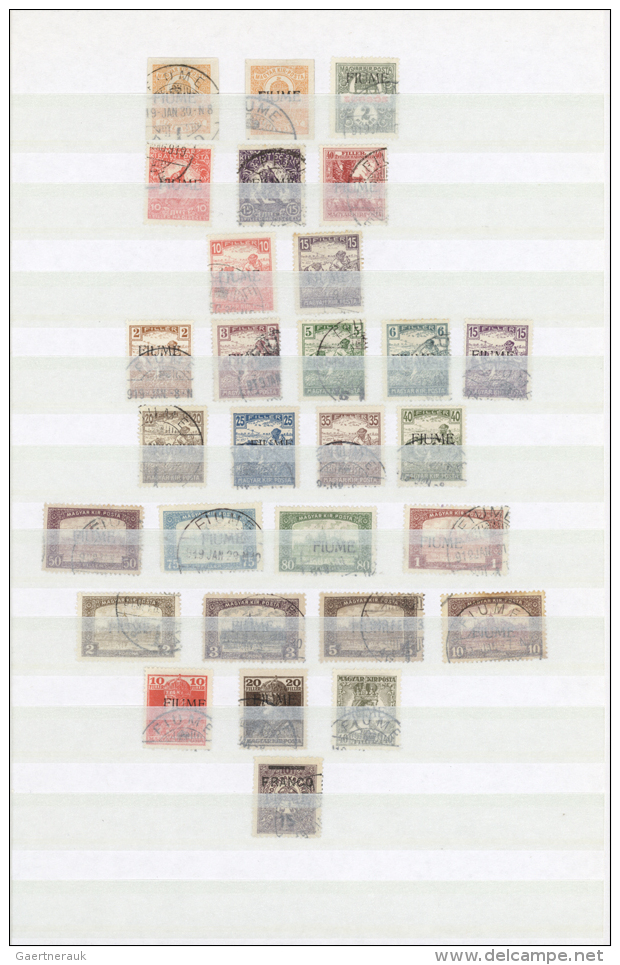 1918/1923, A Used Collection From Overprints On Hungary, Following Issues, Postage Dues And Also A Nice Section... - Fiume