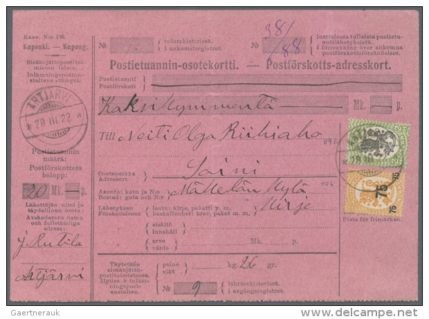 1880/1950, Gut 1000 Belege Mit Schwerpunkt Bei Den Stempeln. Dabei Paketkarten Aus MiNr. 68-137, Bahnpoststempel... - Autres & Non Classés