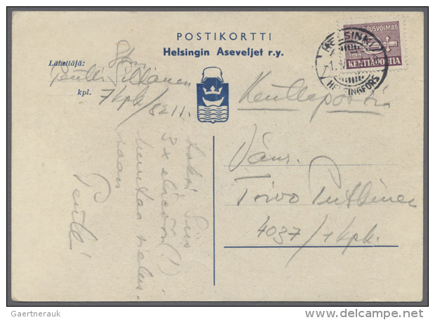 1916/1944 (ca.), Sch&ouml;ner Bestand Mit 17 Meist Markenlosen FELDPOST-Briefen Dabei Inter. Stempel, Verwendungen,... - Militaires