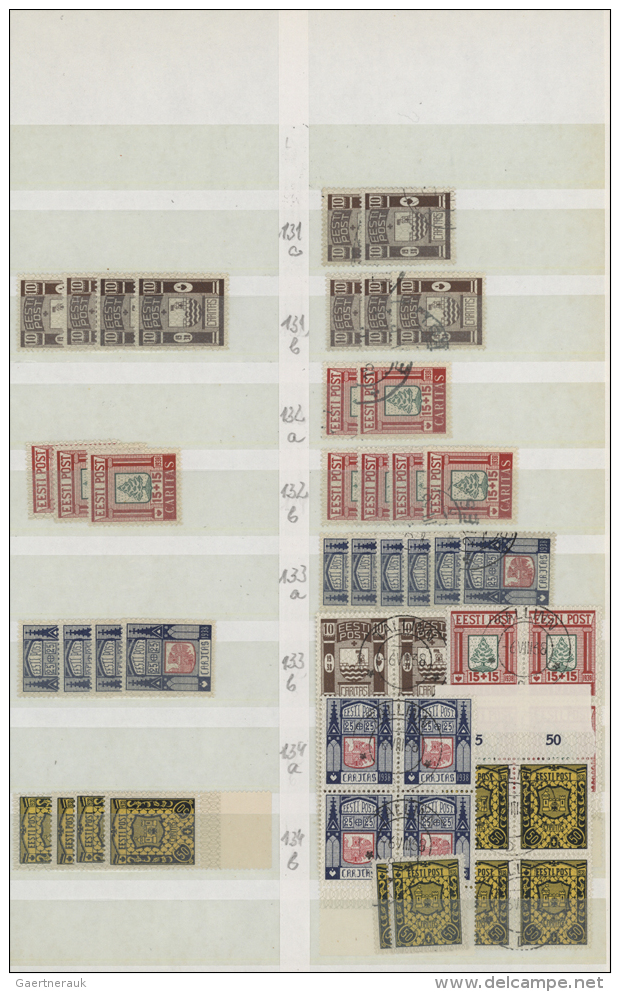 1918/2002, Mint And Used Accumulation In Five Stockbooks, Main Value In The Pre-war Issues (plus Some Modern), From... - Estonie