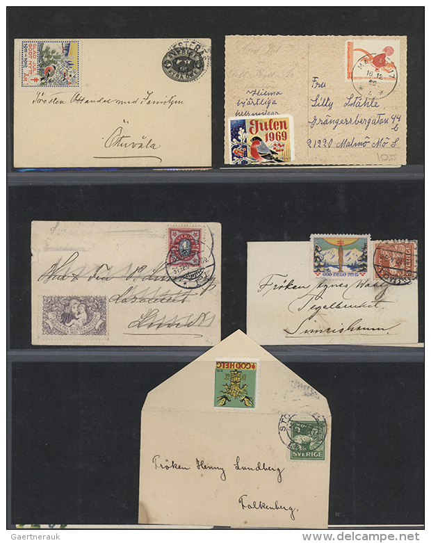 1905-2000, Jul-Marken Sammlung Mit Kompletten B&ouml;gen, Einzelmarken Gebraucht Und Ungebraucht, Briefe Und... - Autres & Non Classés