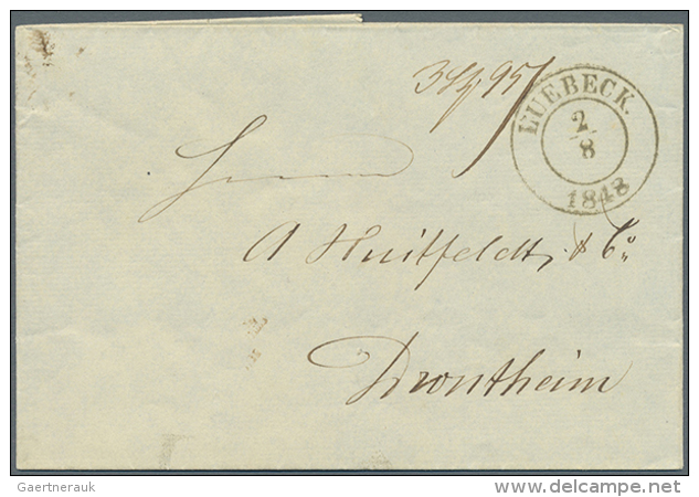 1600/1870 (ca.), Stock With Obviously More Than 250 Stampless Letters Of The Prephilatelic Time And Also The Early... - ...-1851 Préphilatélie