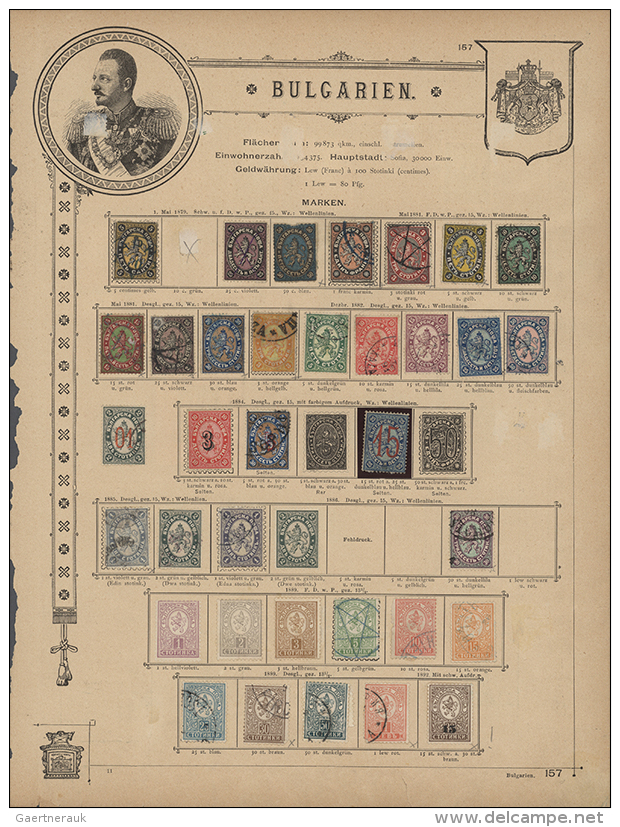 1879/1890 (ca.), Mainly Used Collection On Album Pages, Varied Condition, Showing Some Better Early Items,... - Autres & Non Classés