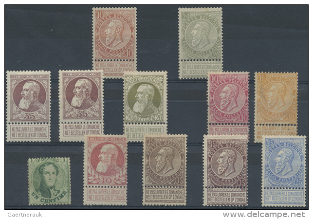 1865/1912, Ungebrauchtes Lot Mit 20 Werten, Teils Minime Spuren, Dabei MiNr. 10, 71/77 (Mi. 500,- &euro;), 99 Usw.... - Autres & Non Classés