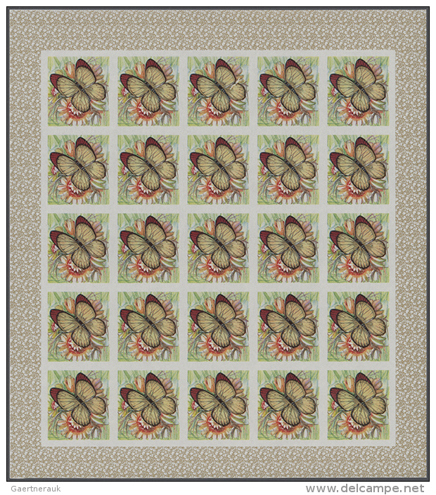 1968, Burundi. Progressive Proofs Set Of Sheets For The BUTTERFLIES Issue (stamp Sizes 30x33mm). The Issue Consists... - Autres & Non Classés