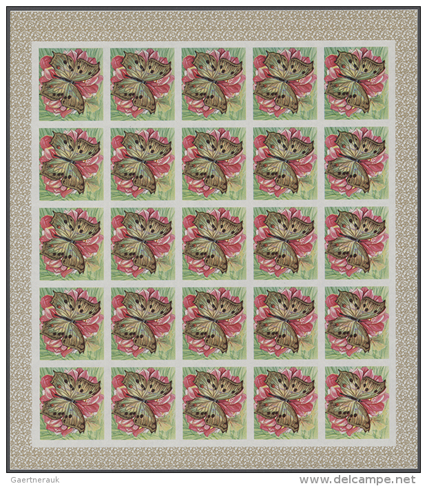 1968, Burundi. Progressive Proofs Set Of Sheets For The BUTTERFLIES Issue (stamp Sizes 41x46mm). The Issue Consists... - Autres & Non Classés