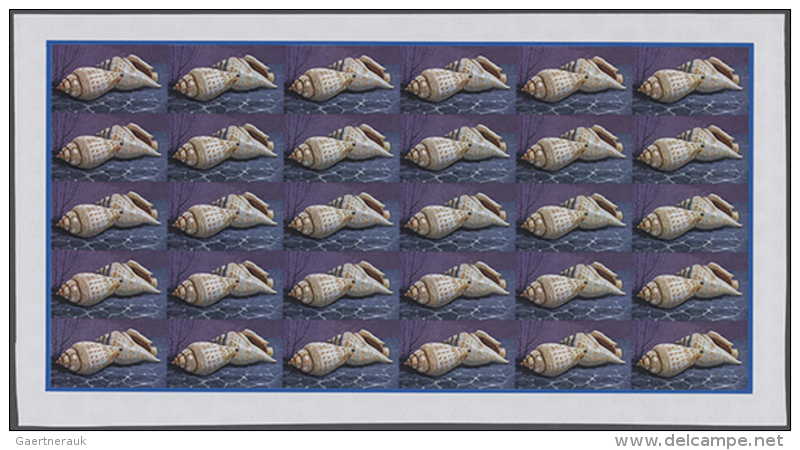 1974, Cook Islands. Progressive Proofs Set Of Sheets For The 4c Value Of The SEA SHELLS Issue Showing "Strombus... - Autres & Non Classés