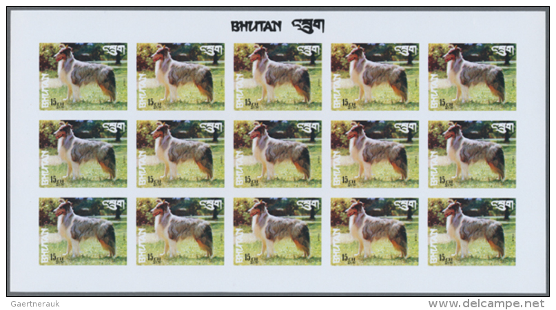 1973, Bhutan. Progressive Proofs Set Of Sheets For The Complete Issue DOG BREEDS FROM ALL OVER THE WORLD. The Issue... - Autres & Non Classés