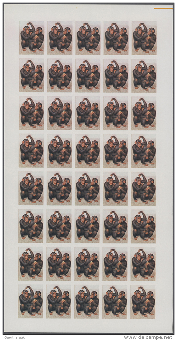 1970, Rwanda. Progressive Proofs Set Of Sheets For The Complete MONKEYS Issue. The Issue Consists Of 8 Values And... - Autres & Non Classés