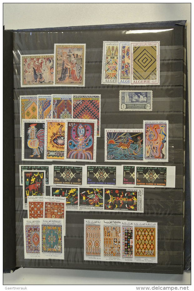 Stockbook With Various MNH Material Of The Theme Textile. Nice Assortment Including Some Imperforated Stamps And... - Non Classés