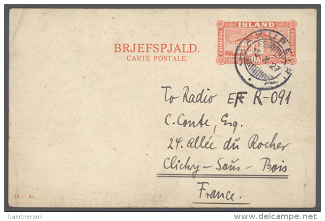 1923/1961, Accumulation Of Apprx. 490 QSL Cards, Deriving From A Correspondence To Clichy-sur-Bois/France And... - Non Classés