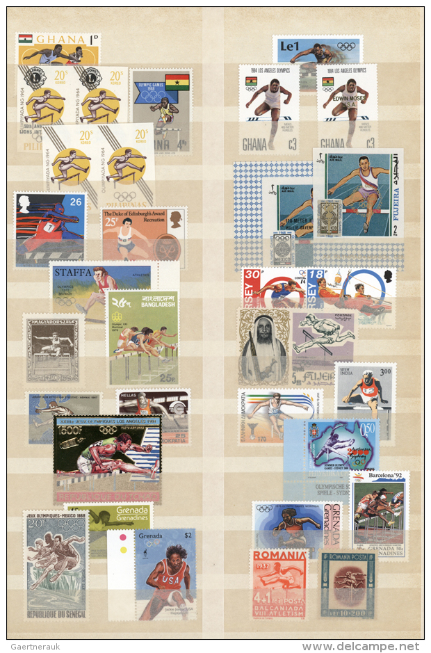 1920/2000 (ca.), HURDLE RACE, Mint Collection Of Apprx. 420 Stamps, Unusual Offer! (D) - Autres & Non Classés