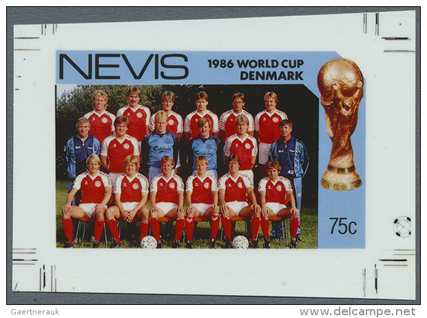 1986, World Cup Mexico, Group Of Photographic Stage Proofs: Eleven Stamps And Three Souvenir Sheets, Four Stamps As... - Autres & Non Classés