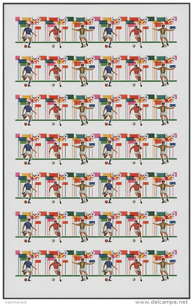 1982, Penrhyn. Progressive Proofs Set Of Sheets For The Issue WORLD CUP SOCCER, SPAIN '82. The Issue Consists Of 9... - Autres & Non Classés