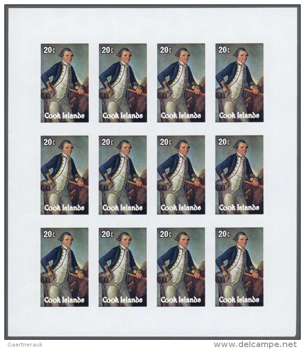 1979, Cook Islands. Progressive Proofs Set Of Sheets For The Issue BICENTENARY OF THE DEATH OF CAPTAIN COOK. The... - Maritime