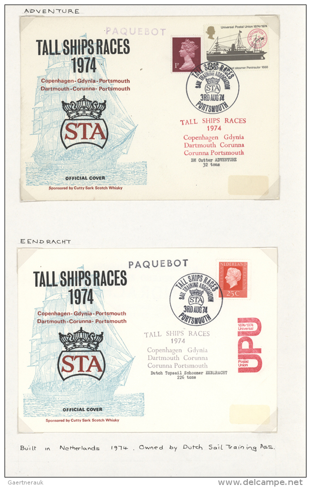 1970/2000 (ca.), Collection Of Apprx. 230 Covers/cards/ppc/photos Of Sailing Boats With Corresponding... - Bateaux