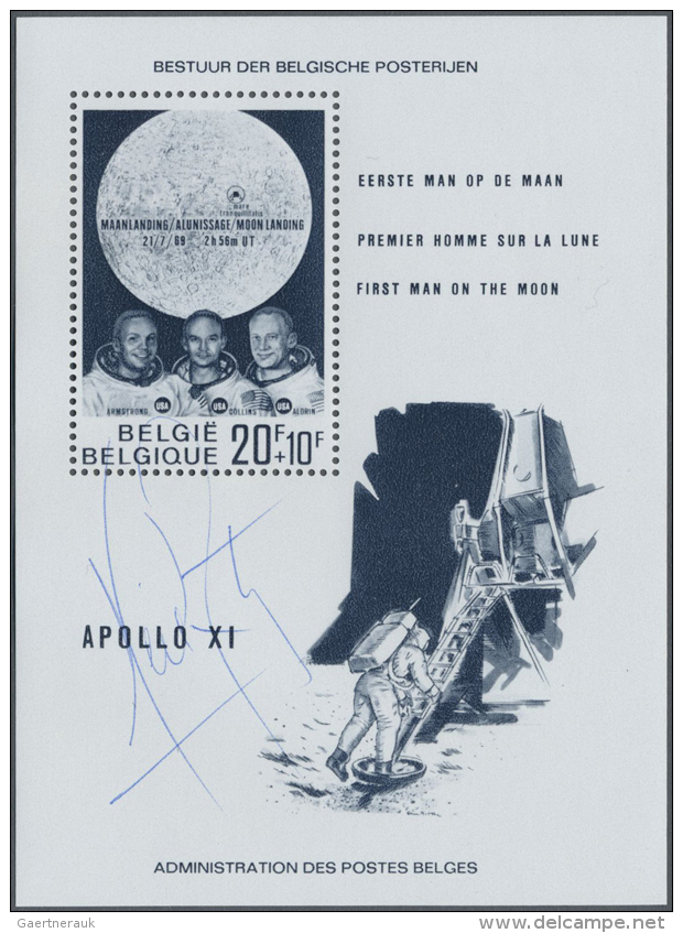 1960/2011 (ca), USA Et Al. Schachtel Mit Astronauten-/Kosmonauten-Autogrammen Und Von Beteiligten... - Autres & Non Classés