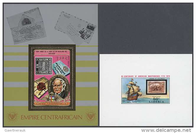 1970/1990 (ca.), STAMPS ON STAMPS, U/m Collection Of Apprx 730 Stamps And Apprx. 130 Souvenir Sheets (also Some... - Autres & Non Classés