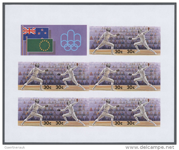 1976, Cook Islands. Progressive Proofs Set Of Sheets For The Issue 21st OLYMPIC GAMES, MONTREAL 1976. The Issue... - Autres & Non Classés