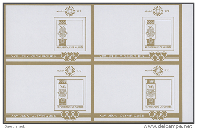 1972, Senegal. Progressive Proofs Set Of Sheets For The Souvenir Sheet Issue 20th OLYMPIC GAMES, MUNICH 1972. The... - Autres & Non Classés