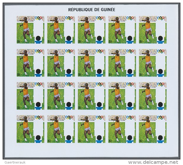 1972, Guinea. Progressive Proofs Set Of Sheets For The Complete Issue 20th OLYMPIC GAMES, MUNICH 1972. The Issue... - Autres & Non Classés