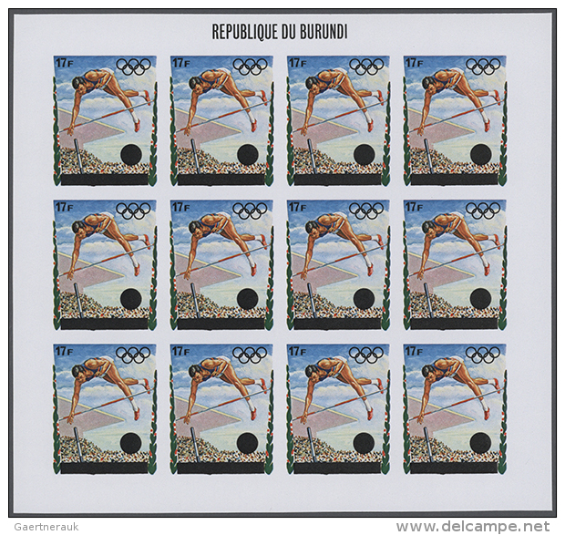 1972, Burundi. Progressive Proofs Set Of Sheets For The Issue 20th OLYMPIC GAMES, MUNICH 1972. The Issue Consists... - Autres & Non Classés