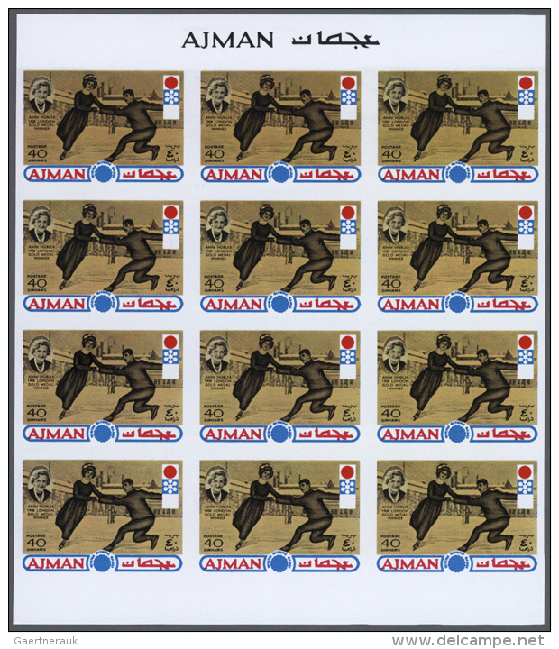 1971, Ajman. Progressive Proofs Set Of Sheets For The Issue OLYMPIC WINTER GAMES 1972 SAPPORO. The Issue Consists... - Autres & Non Classés