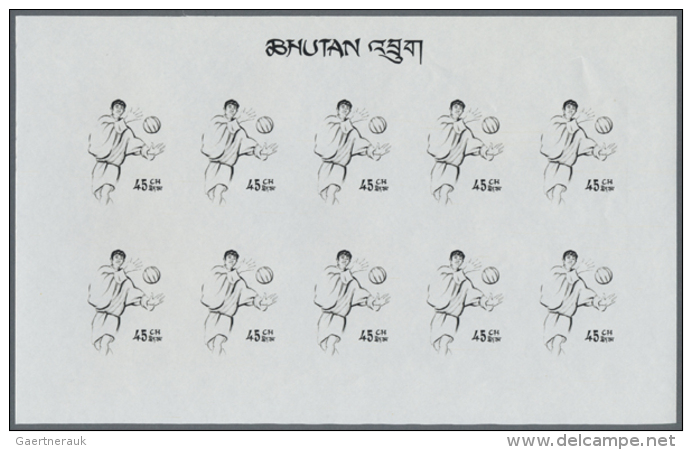 1968, Bhutan. Progressive Proofs Set Of Sheets For The Complete Issue SUMMER OLYMPICS, MEXICO CITY 1968. The Issue... - Autres & Non Classés