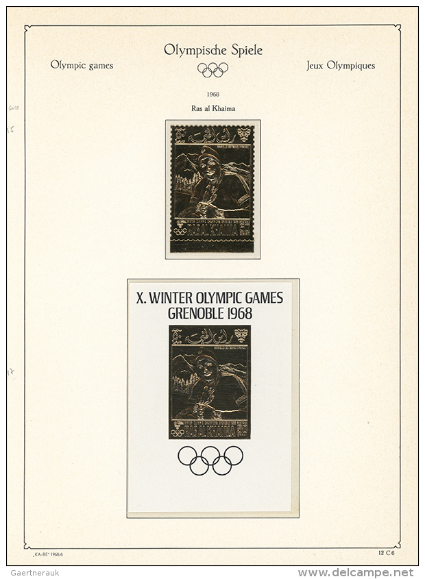 1896/2000, THE "ALBANUS" COLLECTION "OLYMPIC GAMES" In SIXTY-ONE VOLUMES - Very Comprehensive, High-class And... - Autres & Non Classés