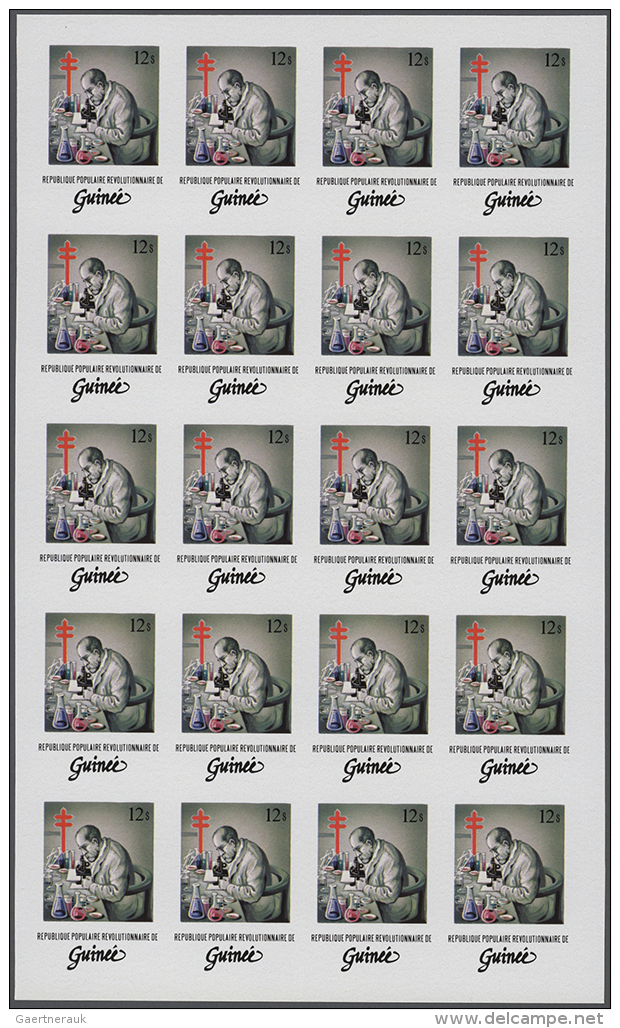 1983, Guinea. Progressive Proofs Set For The Issue DR. ROBERT KOCH 1843-1910 (TB BACILLUS). The Issue Consists Of 7... - Non Classés