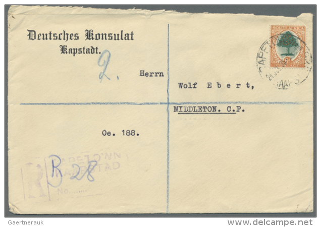 1914/1958, Post Von Deutschen Konsulaten In S&uuml;dafrika, &Auml;gypten, Italien, El Salvador, Kroatien, Serbien,... - Non Classés