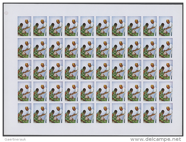 1971, Zaire. Progressive Proofs Set Of Sheets For The Issue 25TH ANNIVERSARY OF UNICEF. The Issue Consists Of 3... - Non Classés