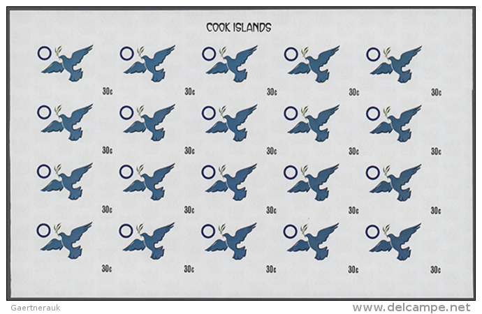 1980, Cook Islands. Progressive Proofs Set Of Sheets For The Issue ROTARY INTERNATIONAL 75th ANNIVERSARY. The Issue... - Sonstige & Ohne Zuordnung