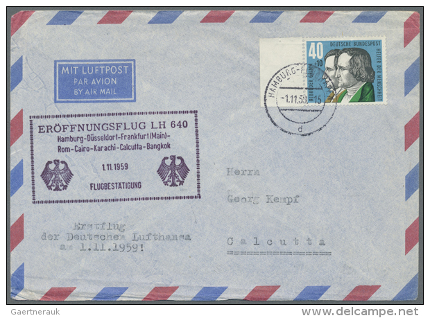 1955/2000, Etwa 800 Belege Bundesrepublik Deutschland, Meist FDC, Zu Den Motivsammelgebieten M&auml;rchen,... - Avions