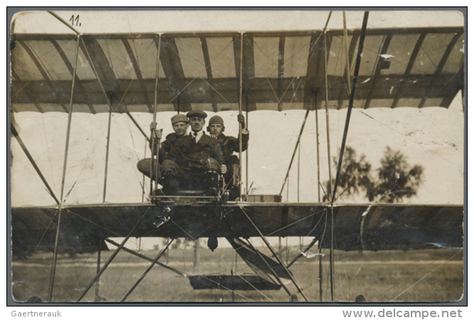 DEUTSCHES REICH: 1910/1912, "BRUNNHUBER, SIMON" Alias Dr. Br&uuml;ck (Tarnname D. Pilotenscheininhabers Nr. 20), 17... - Avions