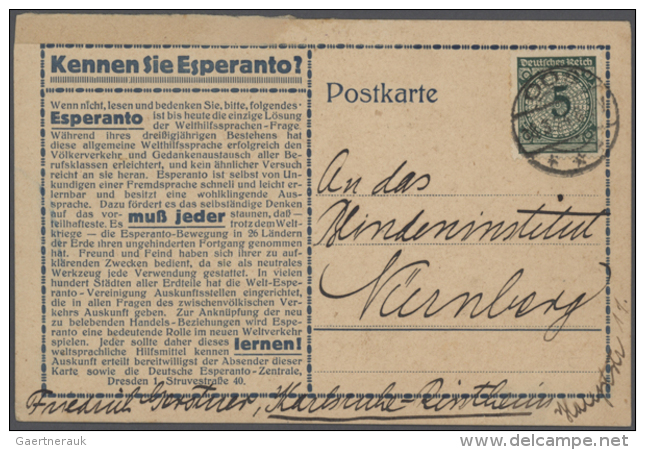 1923/1989 (ca.), Sehr Interessante Partie Mit 160 Briefen Und Karten Europ&auml;ischer L&auml;nder, Dabei Aber Auch... - Esperanto