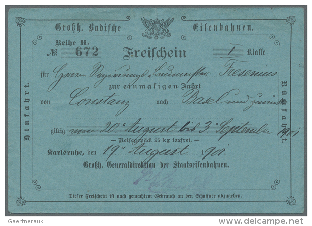 1850/1993, Europa/&Uuml;bersee, Reichhaltige Sammlung Von 168 Meist Versch. Belegen Mit Briefen, Ansichtskarten Und... - Trains