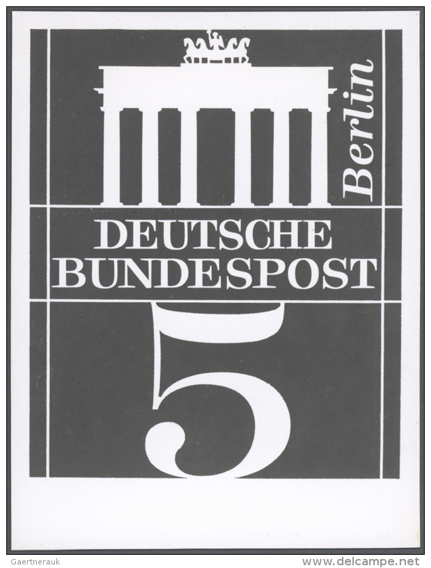 1966/1967, Bundesrepublik Deutschland, Dauerserie "Brandenburger Tor", Lot Von 15 Verschiedenen S/w Foto-Essays In... - Non Classés