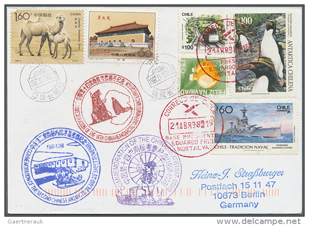 1985/2016, Chinese Antarctic Research, Lot Of Apprx. 75 Covers With Corresponding Frankings, Postmarks, Cachets,... - Autres & Non Classés