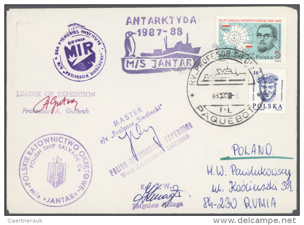1976/1998, Polish Antarctic Research, Interesting Collection Of Apprx. 260 Covers, Showing The Polish Activities,... - Autres & Non Classés