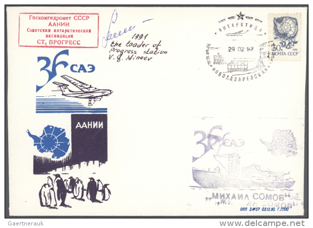 1972/1995, SOVIET/RUSSIAN ANTARCTIC RESEARCH, Comprehensive And All-embracing Collection Of More Than 800 Covers... - Autres & Non Classés