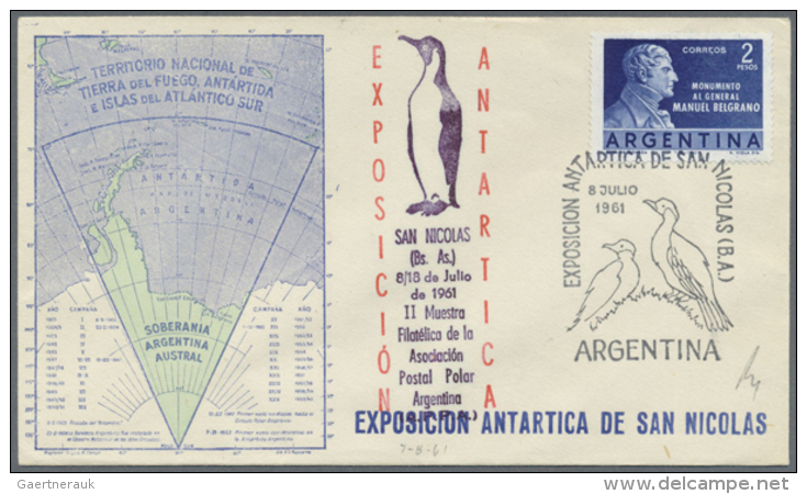 1948/1987, Collection Of Apprx. 200 Covers Bearing Argentinian Fankings, Showing A Great Diversity Of Cancellations... - Autres & Non Classés