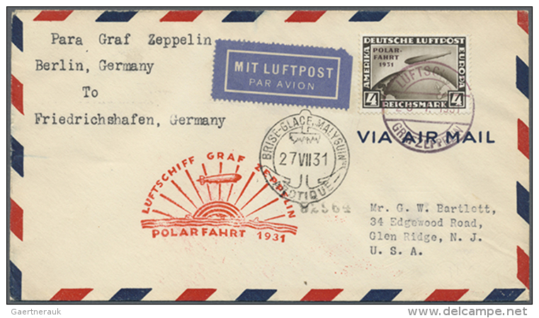 1912/1936, Interessante Sammlung Mit Fast 100 Briefen Und Karten Inkl. Etwas Flugpost Ab Rhein/Main Und Einigen... - Autres & Non Classés