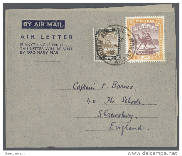 1950/1995 (ca.), Accumulation With About 330 Unused And Used/CTO Airletters And AEROGRAMMES From Tonga, Tristan Da... - Autres (Air)