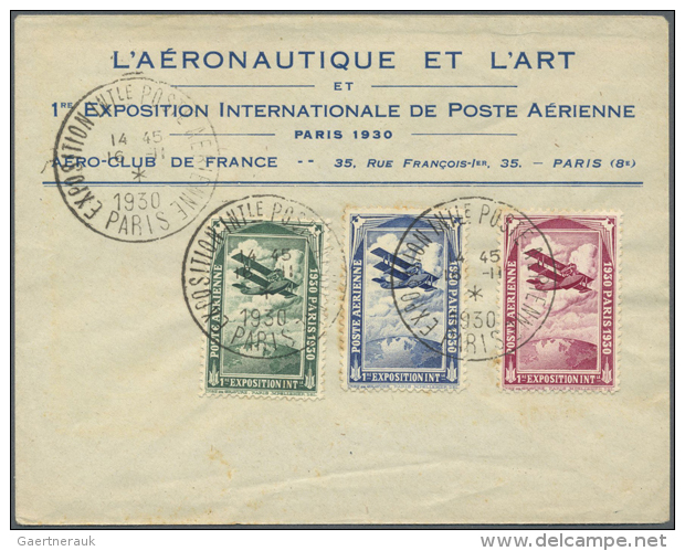 1930/1958:Frankreich, 18 Bessere Luftpostbriefe, Dabei Ein Katastophenbrief Aus 1941. Interessanter Posten. (D) - Autres - Europe