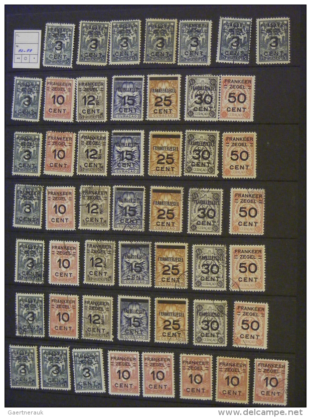 Mint And Used Collection Safe Stamps Curacao And Surinam In Numbers And NIWIN Engros With Varieties. Netherlands... - Autres & Non Classés